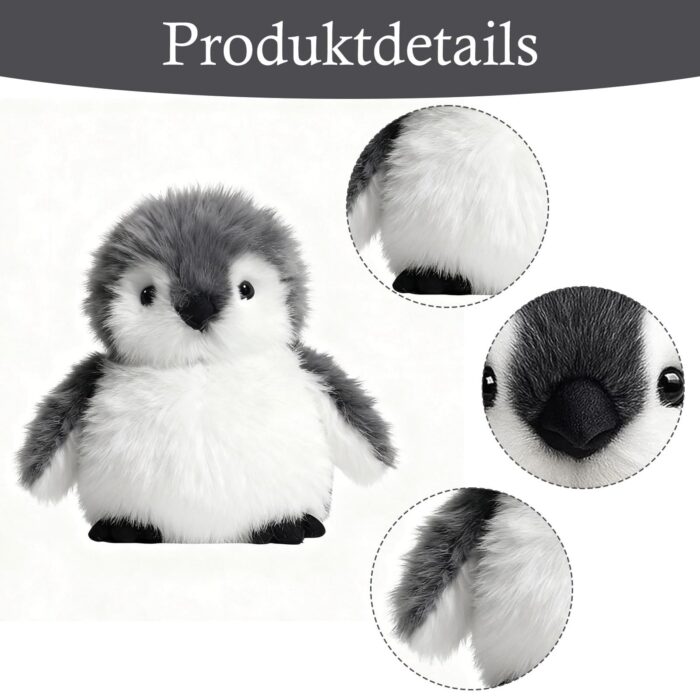 JcvPot Pinguin Kuscheltier, Weiches Stofftier Für Kinder Und Babys, Kuscheltier Pinguin Plüschtier  Plüschtier – Bild 6